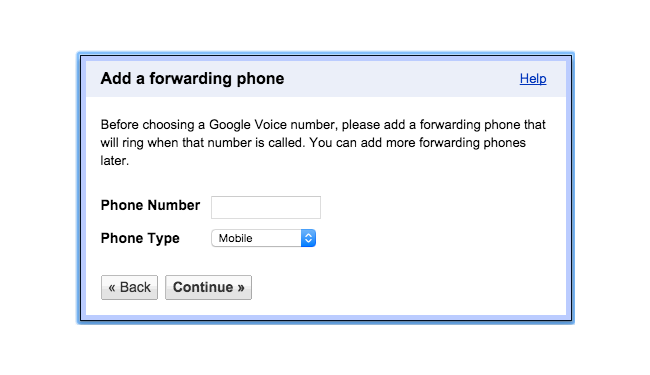 Setup Google Voice 3