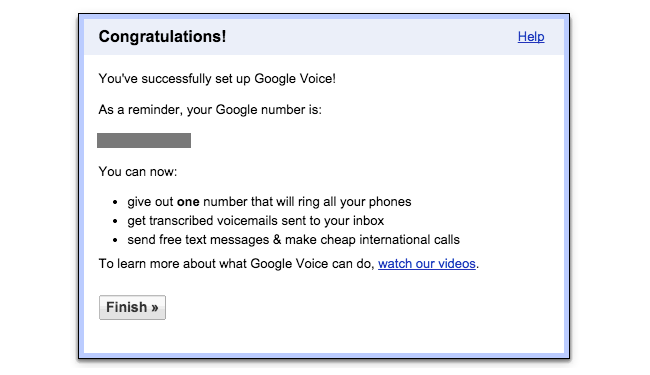 Setup Google Voice 6